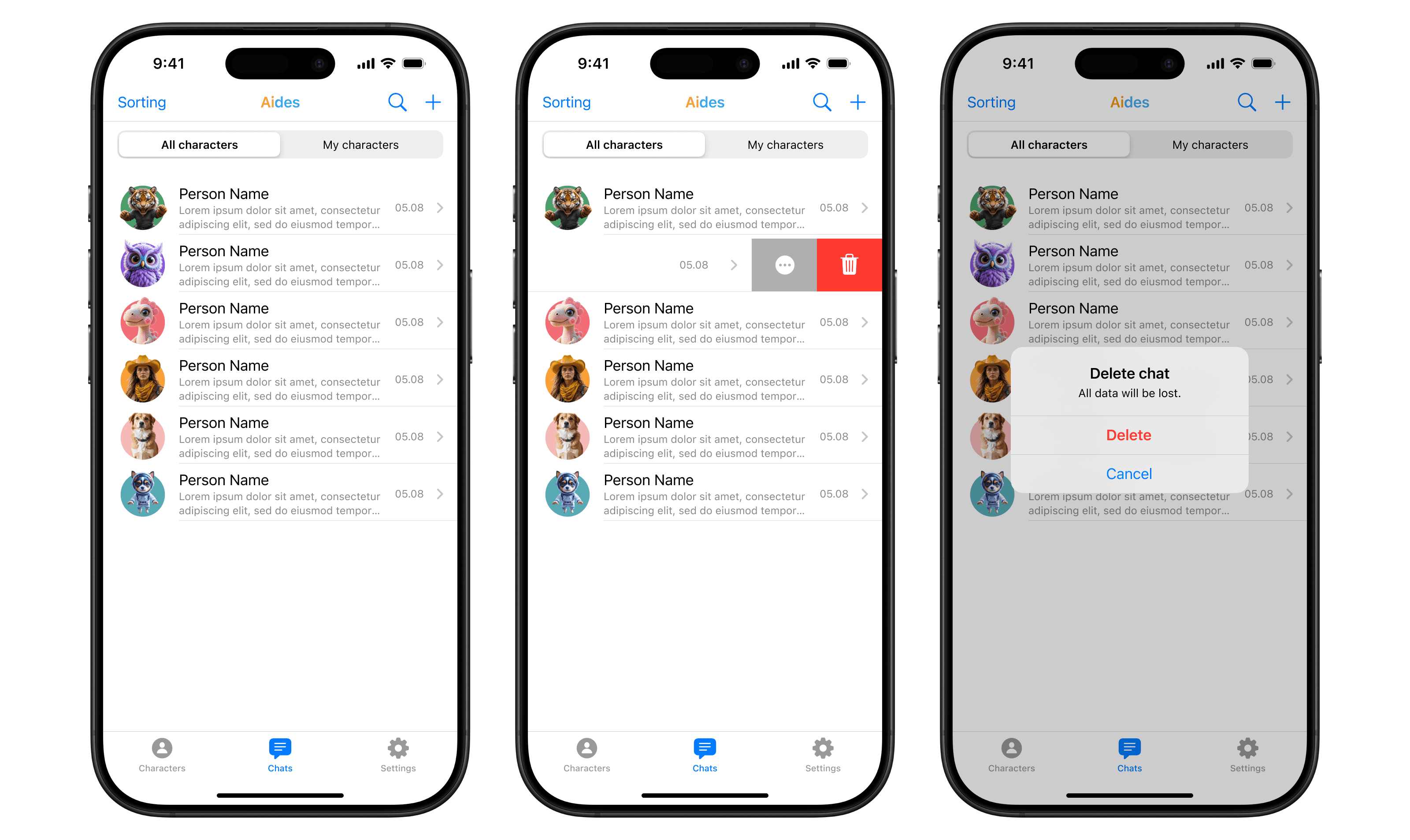 [fig 8] Chats list