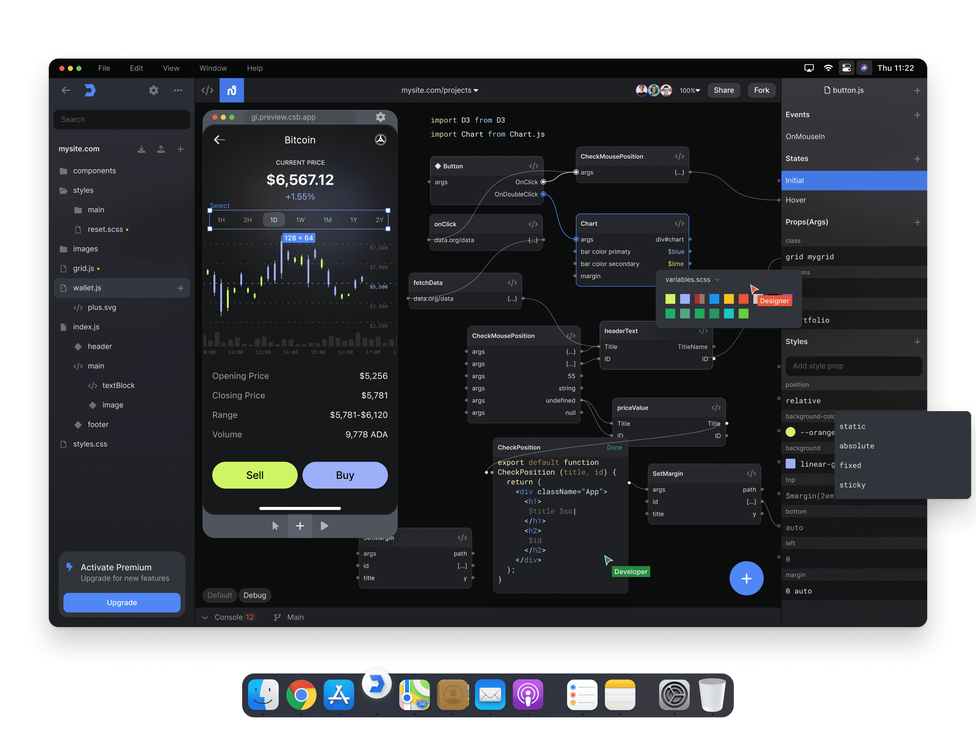 Node editor